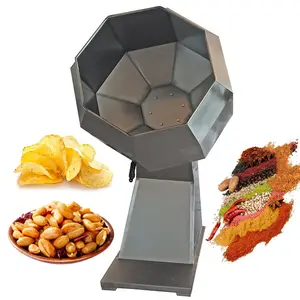 High quality octagonal drum octagonal mixer snack food seasoning machine flavoring machine