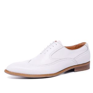 Zapatos de Negocios para Hombre, Punta Puntiaguda, Impermeables, de Cuero Genuino, de Piel de Vaca, con Cordones Oxford, para Oficina y Bodas - Product Image 2
