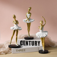 Figurine décorative personnalisée en résine époxy, style nordique, représentant une danseuse de ballet, art populaire, décoration artistique pour la maison, cadeau d'anniversaire