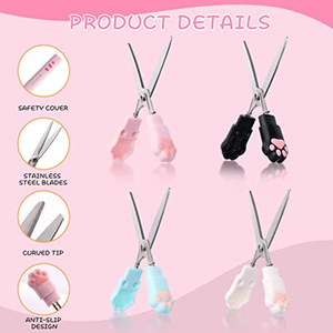 Taglio Mini forbici Cartoon gatto zampa in acciaio inox artigianale forbici per stazione di taglio taglio stazione forniture per ufficio scuola - Product Image 3