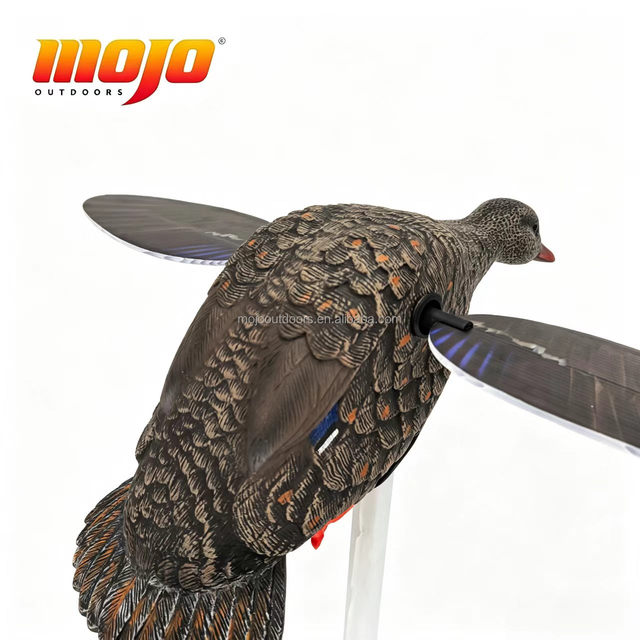 MOJO Outdoors ES Mini Mallard Hen Remote-Controlled Electric Spinning Waterproof Durable for Hunting Decoy