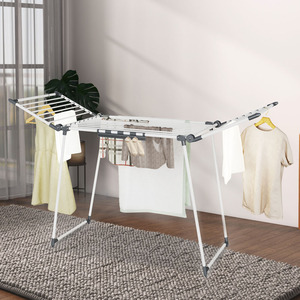 Hot bán có thể gập lại giặt đứng với vớ Clip tiết kiệm không gian ráp quần áo khô giá gullwing giặt giá - Product Image 4