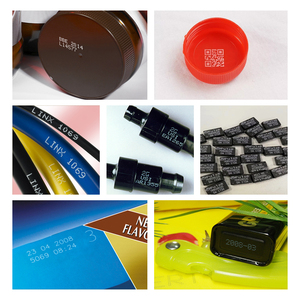 Máquina automática de codificación de impresión de seis líneas Tinta blanca a base de tinte y solvente Ideal para codificación de botellas de plástico negro - Product Image 2