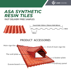 <span class=keywords><strong>Tegola</strong></span> in Resina Sintetica ASA Stile Antico, Copertura Termoisolante in Plastica per Ville e Uso Residenziale - Product Image 4
