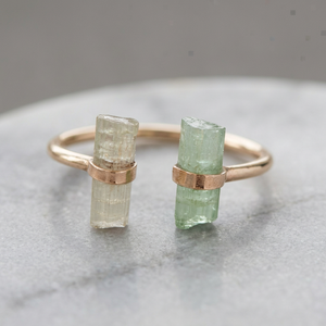 Bague de fiançailles en argent sterling 925 avec double pierre précieuse, diamant et perle, sertissage clos classique, bijoux fins pour femme, idéale pour un anniversaire de mariage - Product Image 2