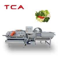 Tca Hot Verkoop Fruit Wasmachine Groente Dehydrating Verwerkingslijn Groente Snijden Waslijn