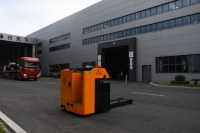 Transpalette Électrique Robuste 5000kg 5 Tonnes avec Plateforme pour Conducteur, Moteur AC, pour Manutention de Matériaux en Entrepôt CBD50A