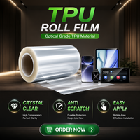 Film hydrogel TPU de haute qualité, rouleau de protection d'écran pour smartphone, protection anti-rayures pour iPhone, anti-jaunissement, résistant aux chocs, ultra-fin, HD transparent