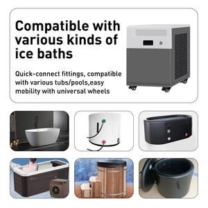 Oferta Especial: Enfriador de Agua para Baños Fríos de 2HP con Filtro, Esterilización por Ozono, Doble Voltaje BY-50, Enfriamiento Rápido, Unidad Portátil con Control de Temperatura - Product Image 5