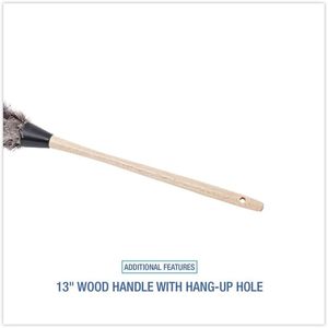 Plumero de Limpieza Profesional de Microfibra Boardwalk 23FD, Plumero Flexible de Plumas de Avestruz con Mango de Madera de 13 Pulgadas para Limpieza de Automóviles - Product Image 5