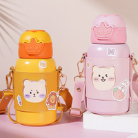 Botol air anak, termos kartun lucu 500ml, termos terisolasi, logam, harga pabrik, baja antikarat