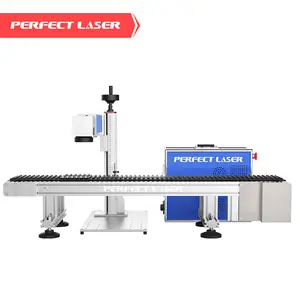 Fast speed Automatic Conveyor Belt 30w Fiber Laser Engraver For Pens
