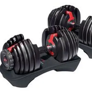 Dumbbell ajustável de treinamento de força, equipamento de ginástica chinesa de 24kg 40kg