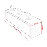 Lumière LED Bureau de réception Console d'ordinateur Bureau Entreprise Bienvenue Poste de travail Table Centre de commande Mobilier commercial