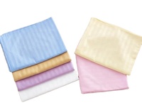 Tissu tissé rayé en polyester de qualité supérieure pour la maison, tissu de literie uni de 1 cm, tissu microfibre gaufré
