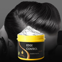 Cire coiffante végane pour cheveux, logo personnalisé, marque privée, contrôle des bords, tenue forte, cire capillaire pour hommes