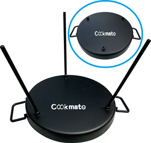 fundición de coreano antiadherente de cerámica de utensilios de cocina ronda Fry Pan con las piernas al aire libre <span class=keywords><strong>Camping</strong></span> - Product Image 4