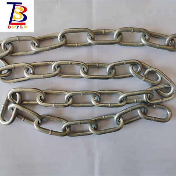 Electro Galvanized DIN5685 A/C Carbon Steel Welded Link Chain