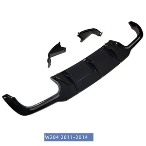 ตัวกระจายกันชน C63 AMG ดัดแปลง C300 C260 C180 C200สำหรับ Mercedes Benz C Class W204 C180 C200 C260 C300สีดำมันวาว - Product Image 4