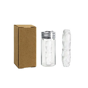 Mini scatola di filo interdentale portatile con biodegradabile 30M rotolo di filo interdentale bottiglia di vetro di mais di bambù filo di carbone menta <span class=keywords><strong>Micro</strong></span> cera - Product Image 6