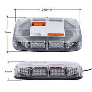 บาร์แสงฉุกเฉินติดหลังคาจราจรถาวรมี80LED สัญญาณเตือนความปลอดภัย12-24V R65 SAE สำหรับรถพยาบาลรถ - Product Image 2