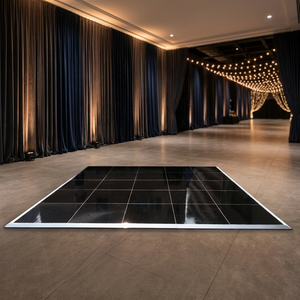 Système de piste de danse interactif pour mariage avec verrouillage par came et revêtement en bois pour événements - Product Image 4