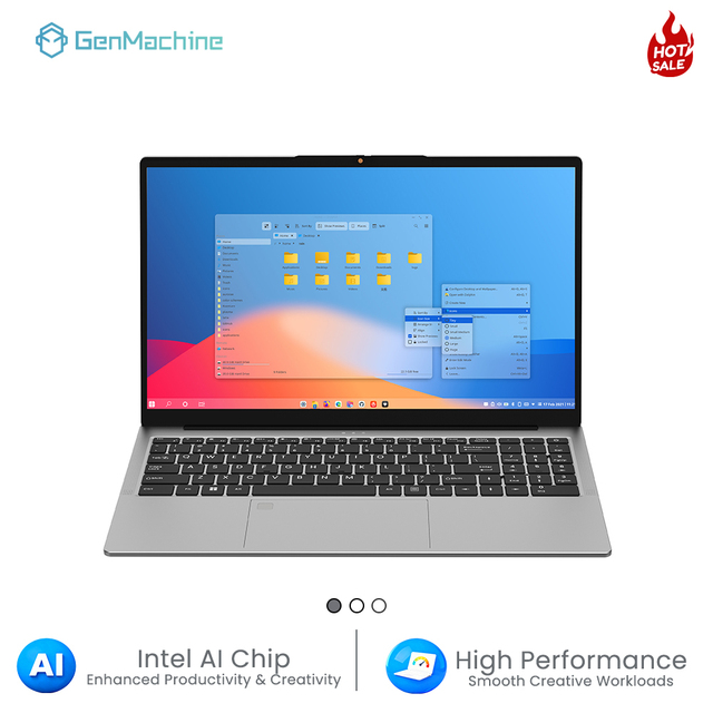 GenMachine Xin14 Ultra7 165H Metal IPS Laptop Win11 No RAM No Storage with Cpu and ram Ai Pc Ai Laptop Ai Computer Motherboard