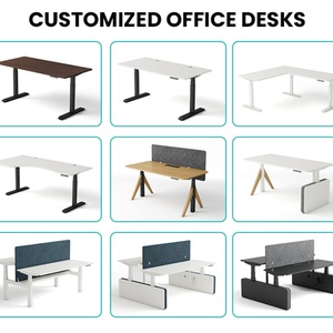 Modern Furniture Office Electric <b>Computer</b> <b>Desk</b> Dual Motor Height Adjustable Standing <b>Desk</b> Ergonomic Sit Stand <b>Desk</b> Frame - Product Image 5