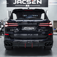 Dispositif d'échappement Catback à quatre sorties en acier inoxydable sablé, flux d'air fluide pour BMW X5 M50i 4.4T 2019-2026 – Amélioration