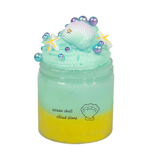 Nouveau style Kit de slime en coquillages marins, slime super doux, jouet en pâte à modeler, slime fait main pour soulager le stress - Product Image 2