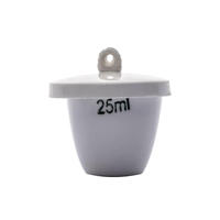 Crucible en porcelaine haute température avec couvercle pour la détermination de la teneur en cendres, l'allumage et le chauffage des échantillons, capacité 10ml-100ml
