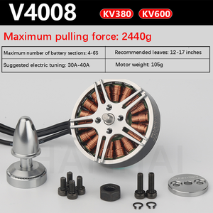 SunnySky V4008 380KV 600KV 4S-6S Brushless Motor 44.3mm Rotor Diameter 500W Multicopter <b>Quadcopter</b> Frame RC Airplane <b>Drone</b> - Product Image 6