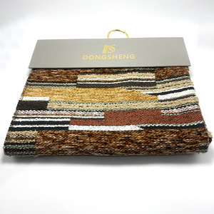 Tela de Tapicería de Poliéster de Alta Calidad con Textura de Terciopelo, Tela Suave de Poliéster para Muebles, Tejido Jacquard Bordado de Peso Medio - Product Image 6