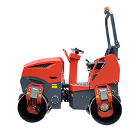 Nouvelle rouleuse vibrante à double tambour de 1 tonne, 3 tonnes, 8 tonnes avec moteur Kubota de 10 kW pour la construction