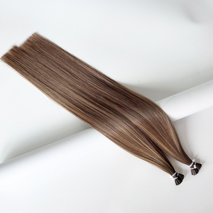 <span class=keywords><strong>Bronde</strong></span> tons chauds Caramel miel conseils Balayage couleur Micro anneau bâton I pointe Extensions de cheveux humains pré-collés Remy Type SDD - Product Image 2