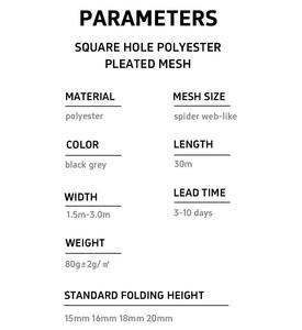 Avrupa tarzı 14-25mm katlanır yükseklik akordeon Plisse ekran örgü Modern Polyester pileli sineklikler yatak odası için toptan - Product Image 3