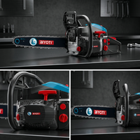 BIYOTI BYT-GS220 Tronçonneuse à essence professionnelle haute puissance pour la coupe du bois 58CC 18 20 22 pouces