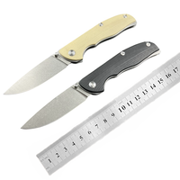 Vente chaude G10 Poignée Couteau De Poche Lame En Acier Inoxydable Camping Autodéfense EDC Axe Tactique Couteau De Poche