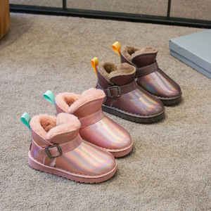 2023 Direct Furry enfants neige hiver bébé coton <span class=keywords><strong>bottes</strong></span> épaissir filles réchauffement garçons velours anti-neige <span class=keywords><strong>bottes</strong></span> bottines - Product Image 6