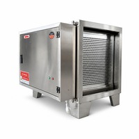 Purificateur de fumée d'huile pour cuisine commerciale, efficacité de 98 %, précipitateur électrostatique, purificateur de fumée d'huile pour hôtel, cantine, cuisine