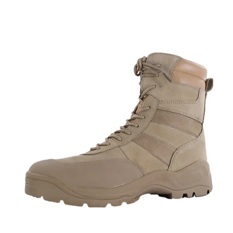 Customized Desert Combat Tactical Suede Leather Light Hiking Boot
