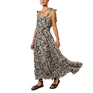 ชุดเดรสลำลองฤดูร้อนคุณภาพสูงแบบสั่งทำพิเศษ สายคล้องไหล่และเอวปรับได้ ชุดเดรสยาวสำหรับผู้หญิง ขายส่ง<span class=keywords><strong>เสื้อผ้า</strong></span> - Product Image 4