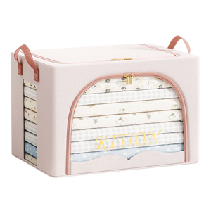 Складной ящик для хранения большой вместимости, стальной каркас для одежды, игрушек, стеганые одеяла, системы и Органайзеры - Product Image 1