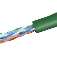 Cable de Comunicación LAN UTP Cat6 de 24AWG al por Mayor, Cable Ethernet para Interiores/Exteriores de Tamaño Personalizado, 0.525+mm, Cobre Libre de Oxígeno