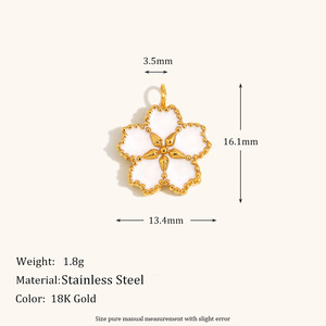 Europeo Americano 18K Rosa Flor Aceite Gotas Geométrica Abeja Acero Inoxidable Chapado <span class=keywords><strong>Lucky</strong></span> Marca Colgante Collares de Moda - Product Image 2