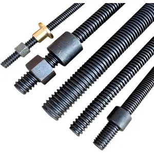Grade 8.8 acme trapezoidal thread hanger studs threaded rod with manual nuts screw