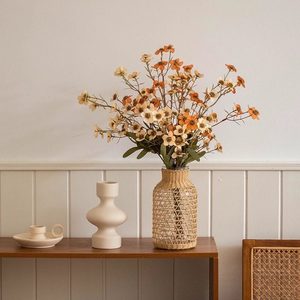 Bouquet de fleurs artificielles en soie, toucher naturel, décoration d'intérieur, arrangement de table pour salon - Product Image 2