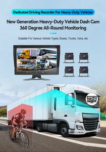 10 ''dvr 4CH HD IPS vòng lặp ghi âm xe màn hình với không thấm nước IP68 bãi đậu xe giám sát máy ảnh cho Xe Tải/RV/xe buýt phương tiện đi lại - Product Image 6