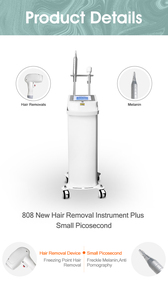Machine d'épilation au laser semi-conducteur 808 nm, rajeunissement de la peau, réduction des pores, élimination des taches de rousseur, machine de soin de la peau indolore - Product Image 6