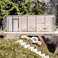 Maison conteneur préfabriquée mobile en panneaux sandwich, design moderne et respirant, pour villa, hôtel, complexe hôtelier, sauna, maison de type cabine